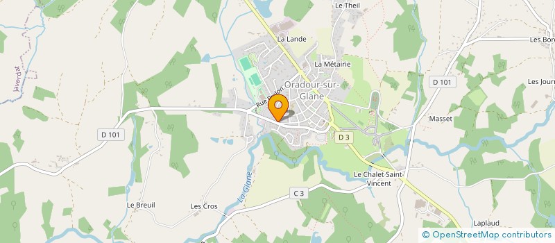localisation de l'entreprise EURL PECHER CHRISTOPHE à ORADOUR-SUR-GLANE