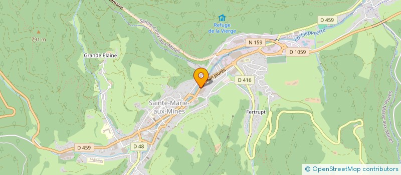 localisation de l'entreprise EURL PEINTURE MERKLEN  SAINTE-MARIE-AUX-MINES