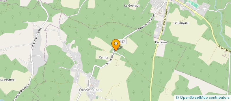 localisation de l'entreprise EURL PEINTURE MICHEL DANE  OUSSE-SUZAN