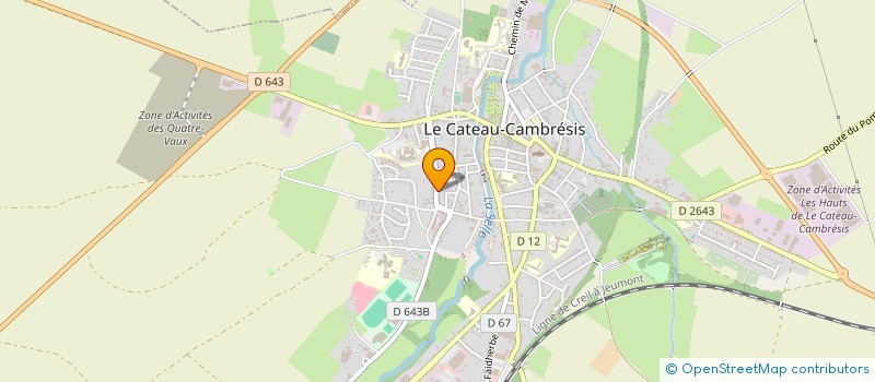 localisation de l'entreprise EURL PEINTURE PLUS à LE CATEAU-CAMBRESIS
