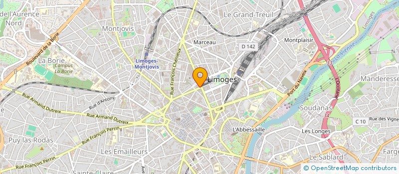 localisation de l'entreprise EURL PELTIER CAMILLE à LIMOGES