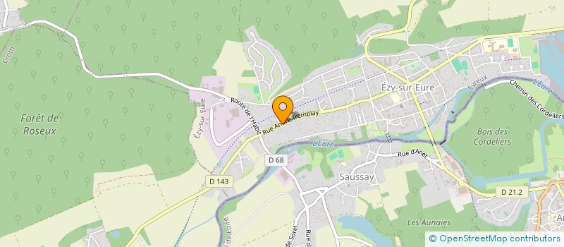 localisation de l'entreprise EURL PERDEREAU  EZY-SUR-EURE