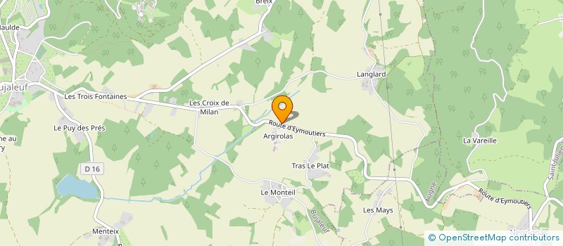 localisation de l'entreprise EURL PERE NATURE  BUJALEUF