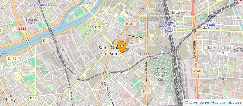 localisation de l'entreprise EURL PEREIRA à SAINT-OUEN-SUR-SEINE