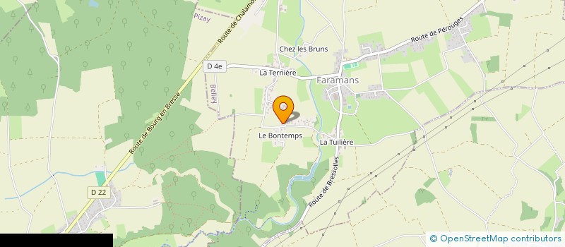 localisation de l'entreprise EURL PEREIRA  FARAMANS