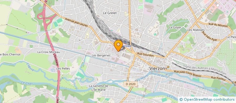 localisation de l'entreprise EURL PERFORMANCE COUTURE à VIERZON
