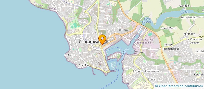 localisation de l'entreprise EURL PERRET à CONCARNEAU