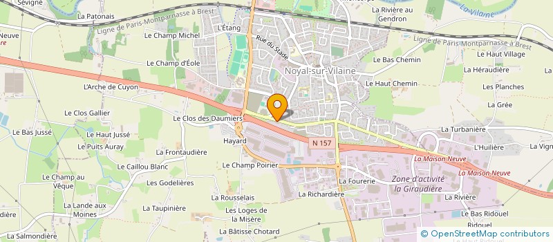 localisation de l'entreprise EURL PERRINIAUX  NOYAL-SUR-VILAINE