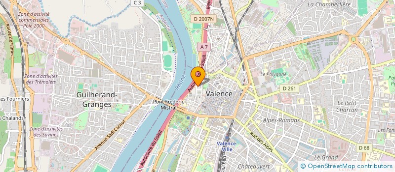 localisation de l'entreprise EURL PET'SERVICES  VALENCE