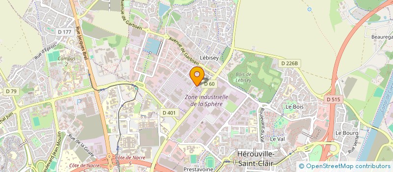 localisation de l'entreprise EURL PETIT à HEROUVILLE-SAINT-CLAIR