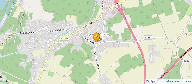 localisation de l'entreprise EURL PF PHILIPPE  QUINCY-VOISINS