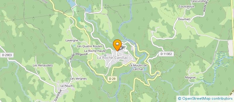 localisation de l'entreprise EURL PHARMACIE CAZE à ARGENTAT-SUR-DORDOGNE