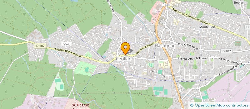 localisation de l'entreprise EURL PHARMACIE CERILLAN à SAINT-MEDARD-EN-JALLES