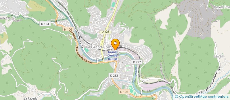 localisation de l'entreprise EURL PHARMACIE DE LA GARE  LA GRAND-COMBE