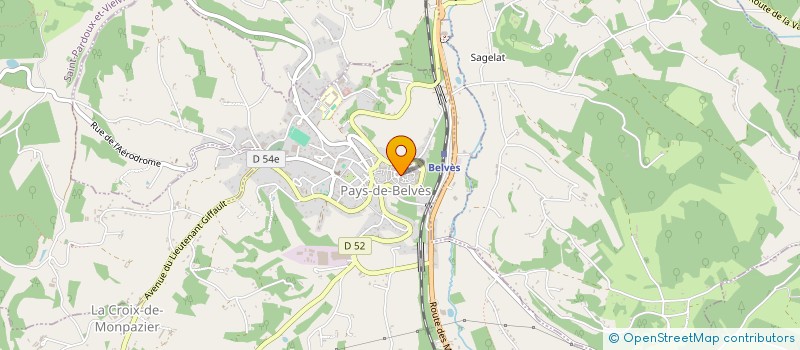 localisation de l'entreprise EURL PHARMACIE DE LA HALLE  PAYS DE BELVES