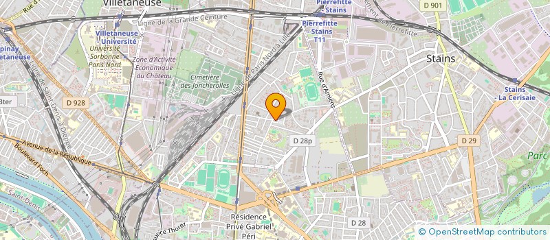 localisation de l'entreprise EURL PHARMACIE DE LA POSTE à PIERREFITTE-SUR-SEINE