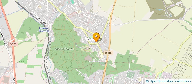 localisation de l'entreprise EURL PHARMACIE DU CHATEAU  ECOUEN