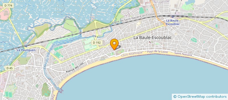 localisation de l'entreprise EURL PHARMACIE DU ROYAL à LA BAULE-ESCOUBLAC