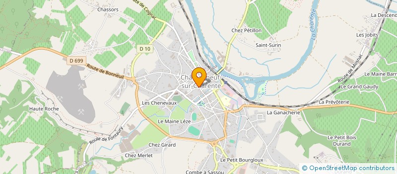 localisation de l'entreprise EURL PHARMACIE DUMUR à CHATEAUNEUF-SUR-CHARENTE