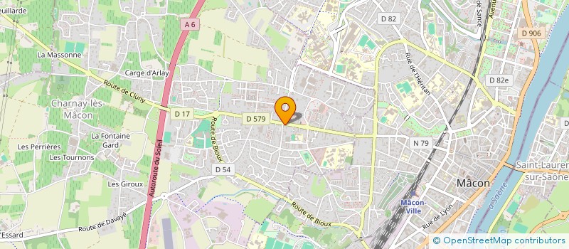 localisation de l'entreprise EURL PHARMACIE GERANT  CHARNAY-LES-MACON