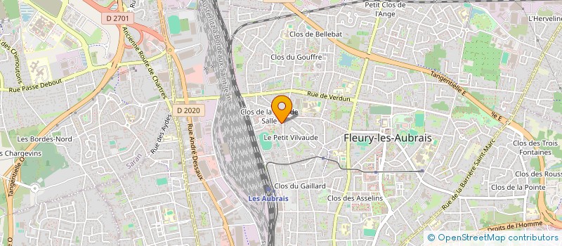 localisation de l'entreprise EURL PHARMACIE JEAN JAURES à FLEURY-LES-AUBRAIS