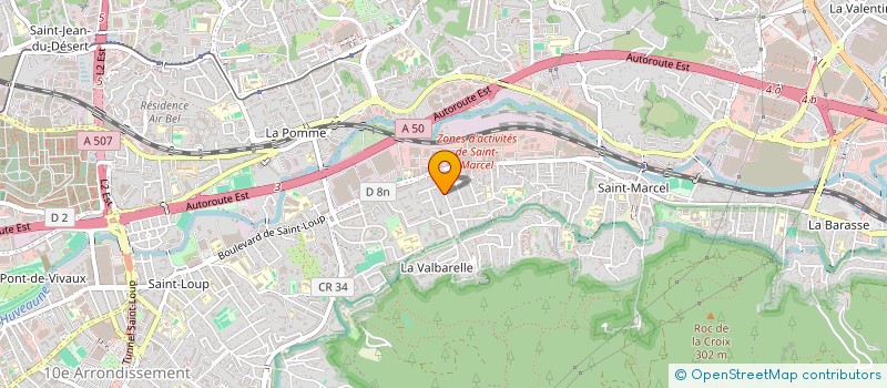 localisation de l'entreprise EURL PHARMACIE LOUPIAC  MARSEILLE