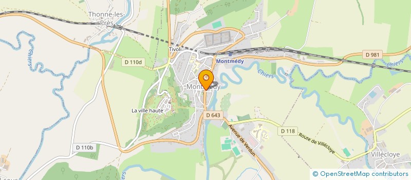 localisation de l'entreprise EURL PHARMACIE MARC à MONTMEDY