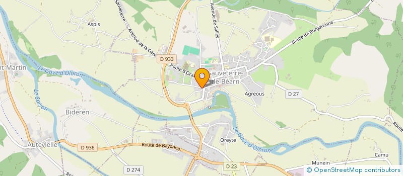 localisation de l'entreprise EURL PHARMACIE MORAND à SAUVETERRE-DE-BEARN