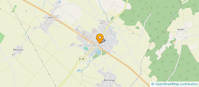 localisation de l'entreprise EURL PHARMACIE RICHARD  LES TROIS-MOUTIERS