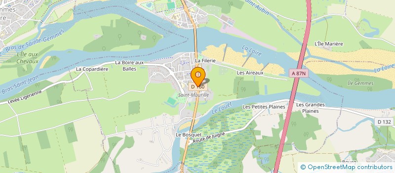 localisation de l'entreprise EURL PHARMACIE SAINT MAURILLE à LES PONTS-DE-CE