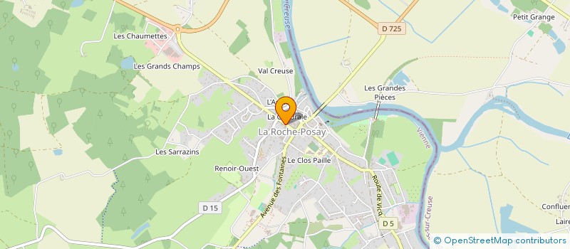 localisation de l'entreprise EURL PHARMACIE THERMALE  LA ROCHE-POSAY