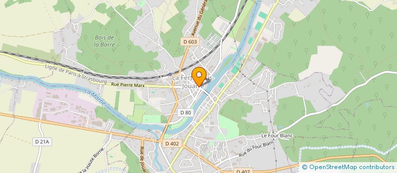 localisation de l'entreprise EURL PHARMACIE THEVENET à LA FERTE-SOUS-JOUARRE