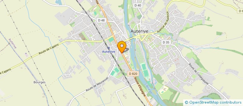 localisation de l'entreprise EURL PHIBA  AUTERIVE