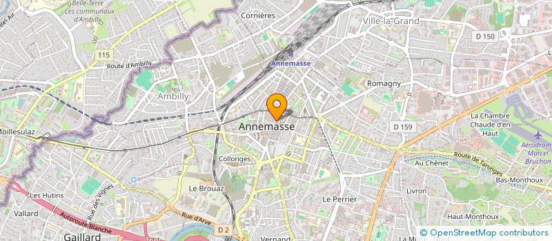 localisation de l'entreprise EURL PHILIPPE CAMIER à ANNEMASSE