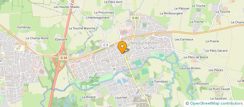 localisation de l'entreprise EURL PHILIPPE COMMUNIER  SAINT-ERBLON