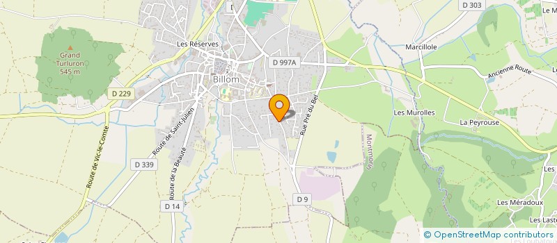 localisation de l'entreprise EURL PHILIPPE GEILLE  BILLOM