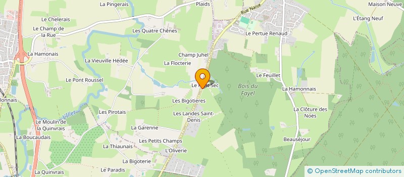 localisation de l'entreprise EURL PHILIPPE LE GUELLEC à SAINT-SULPICE-LA-FORET