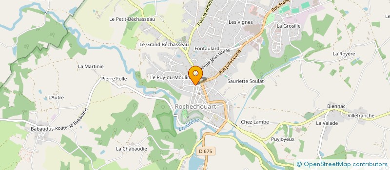 localisation de l'entreprise EURL PHONEM à ROCHECHOUART