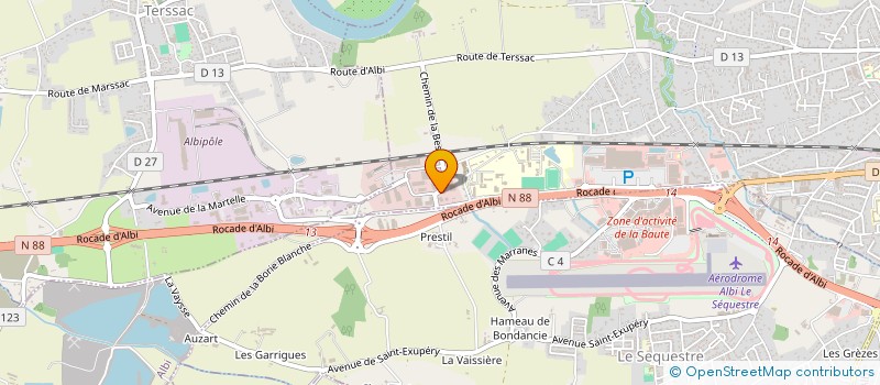 localisation de l'entreprise EURL PHYLFRED à ALBI
