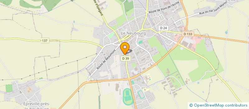 localisation de l'entreprise EURL PHYTO LIGNE à LE NEUBOURG