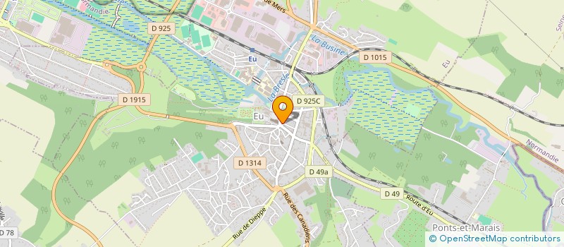 localisation de l'entreprise EURL PIERRE BLANGY à EU