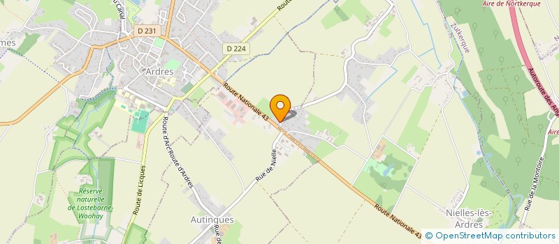 localisation de l'entreprise EURL PIERRE CHRETIEN à NIELLES-LES-ARDRES