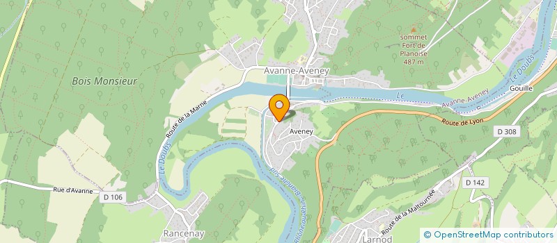 localisation de l'entreprise EURL PIERRE CLAUSSE  AVANNE AVENEY