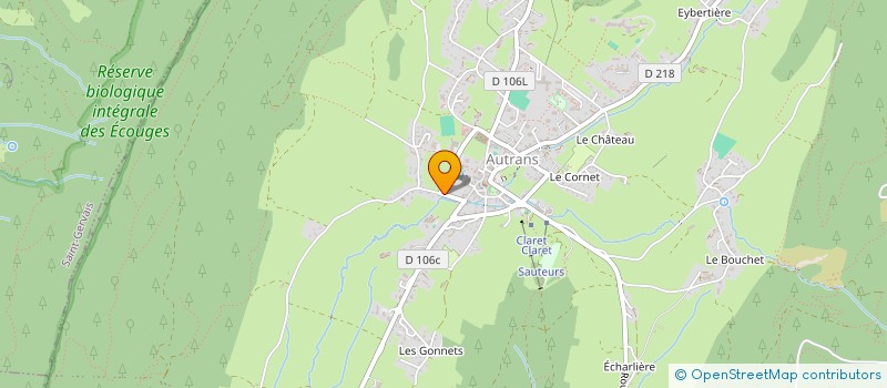 localisation de l'entreprise EURL PIERRE LOCATELLI à AUTRANS-MEAUDRE EN VERCORS