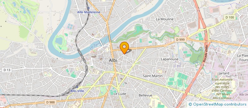 localisation de l'entreprise EURL PIERRE NICOULES  ALBI