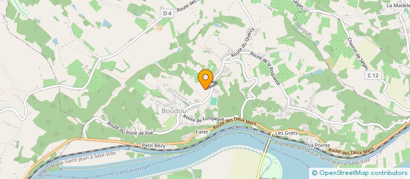 localisation de l'entreprise EURL PIERRE RENAUD  BOUDOU