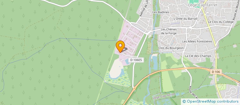 localisation de l'entreprise EURL PIERRE SUHAS  LEGE-CAP-FERRET