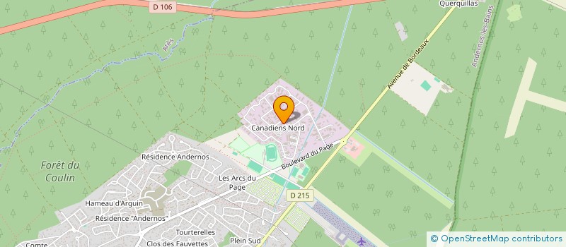 localisation de l'entreprise EURL PINGAUD  ANDERNOS-LES-BAINS