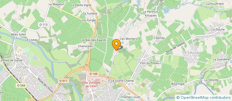 localisation de l'entreprise EURL PL MENUISERIES  CLISSON