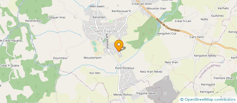 localisation de l'entreprise EURL PLANTEC à SAINT-EVARZEC